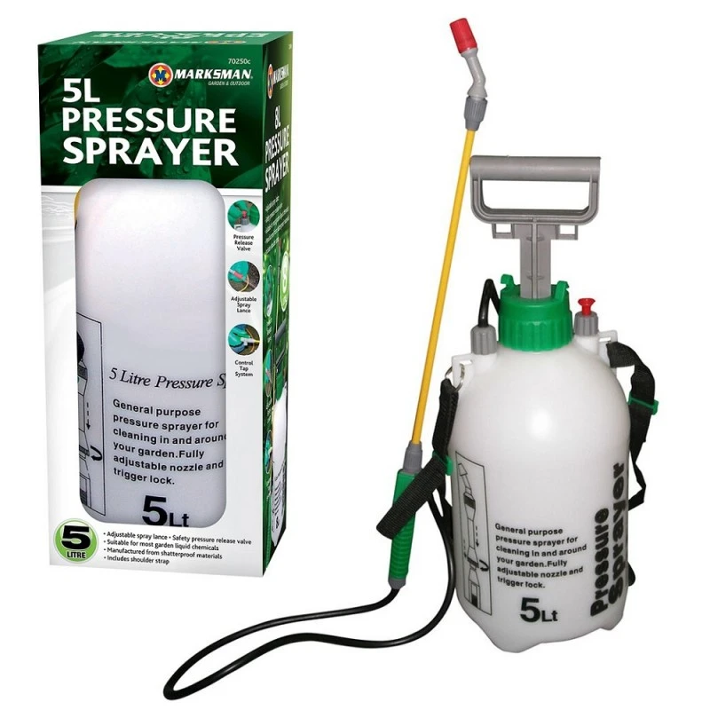 Budget ✨ Marksman Garden Hand Pump Pressure Sprayer 5 Litre 70250C 🔔 1 Budget ✨ Marksman Garden Hand Pump Pressure Sprayer 5 Litre 70250C 🔔