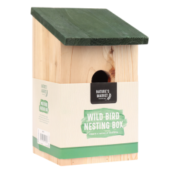 Best Pirce ???? Nature's Market Natures Market Wooden Small Bird Nesting Box BF017 ????