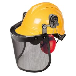 Outlet ???? Silverline Tools Forestry Helmet Ear Defenders Mesh Face Shield 140873 ⌛