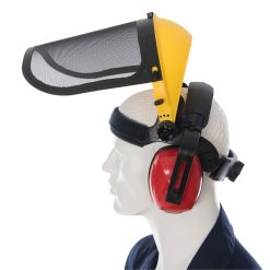 Deals ???? Silverline Tools Mesh Face Shield Forestry Hat Ear Defenders 140878 ????