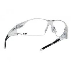 Budget ✨ Bolle Safety Glasses Bolle Clear HD Wrap Around Rush Safety Glasses - RUSHDPI 💯
