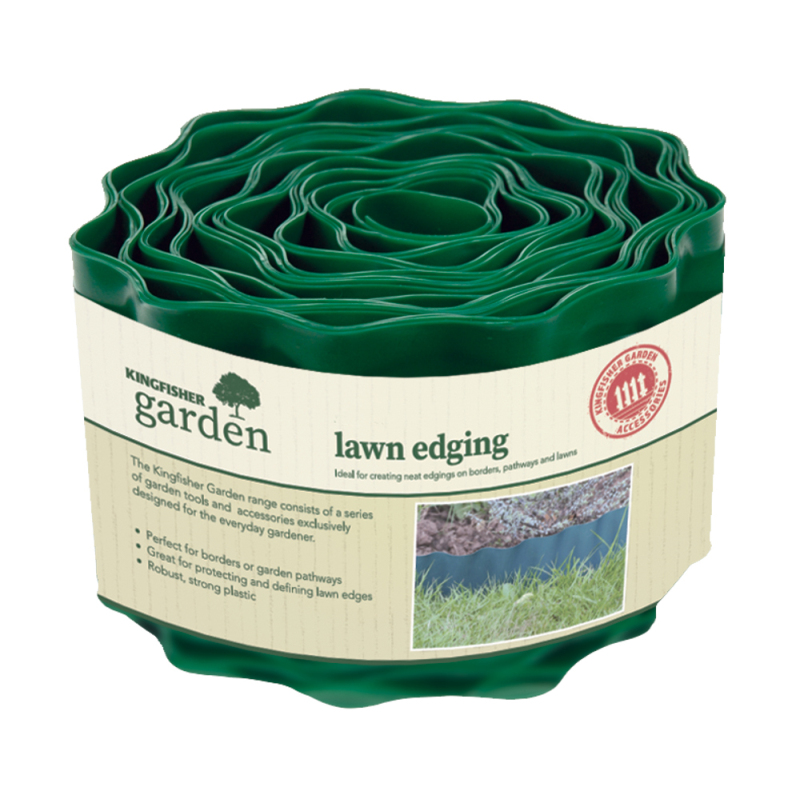 Kingfisher Corrugated Green Plastic Lawn Edging 9m LE2 Outlet ???? Kingfisher Garden Kingfisher Corrugated Green Plastic Lawn Edging 9m LE2 ???? -Everbuild shop unnamed file 138