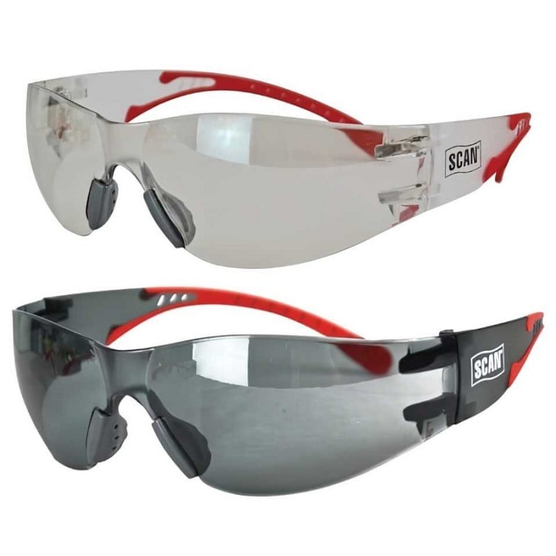 New ???? Scan Flexi Safety Glasses Clear Smoked Twin Pack SCAPPEFSTWIN ✔️ 1 New ???? Scan Flexi Safety Glasses Clear Smoked Twin Pack SCAPPEFSTWIN ✔️