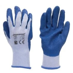 Best Pirce 🔥 Silverline Tools Silverline Builders Gloves Abrasion Resistant Palm Blue 427550 ⭐