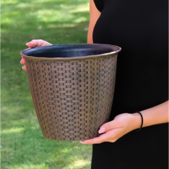 Best Sale ???? Kingfisher Garden Kingfisher Rattan House Garden Flower Plant Pot Interwoven Design 9.5 Inch PPOT04 ???? -Everbuild shop unnamed file 151