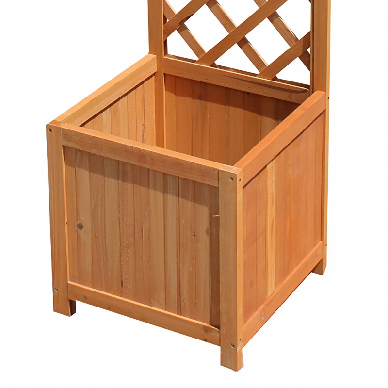 Kingfisher Square Garden Wood Planter Wooden Trellis Backed 1.6m Tall PLANTER1 Flash Sale ⌛ Kingfisher Garden Kingfisher Square Garden Wood Planter Wooden Trellis Backed 1.6m Tall PLANTER1 ???? -Everbuild shop unnamed file 153