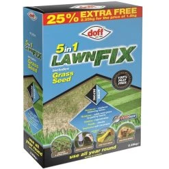 Best reviews of ✨ Doff 5 In 1 Lawn Fix Peat Free + Grass Seed FLHB25DOF 2.25kg ✨