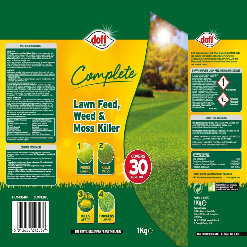 Doff Complete Lawn Grass Feed Weed Moss Killer 1kg F-LM-030-DOF-01 Deals ???? Doff Complete Lawn Grass Feed Weed Moss Killer 1kg F-LM-030-DOF-01 ⭐ -Everbuild shop unnamed file 1557