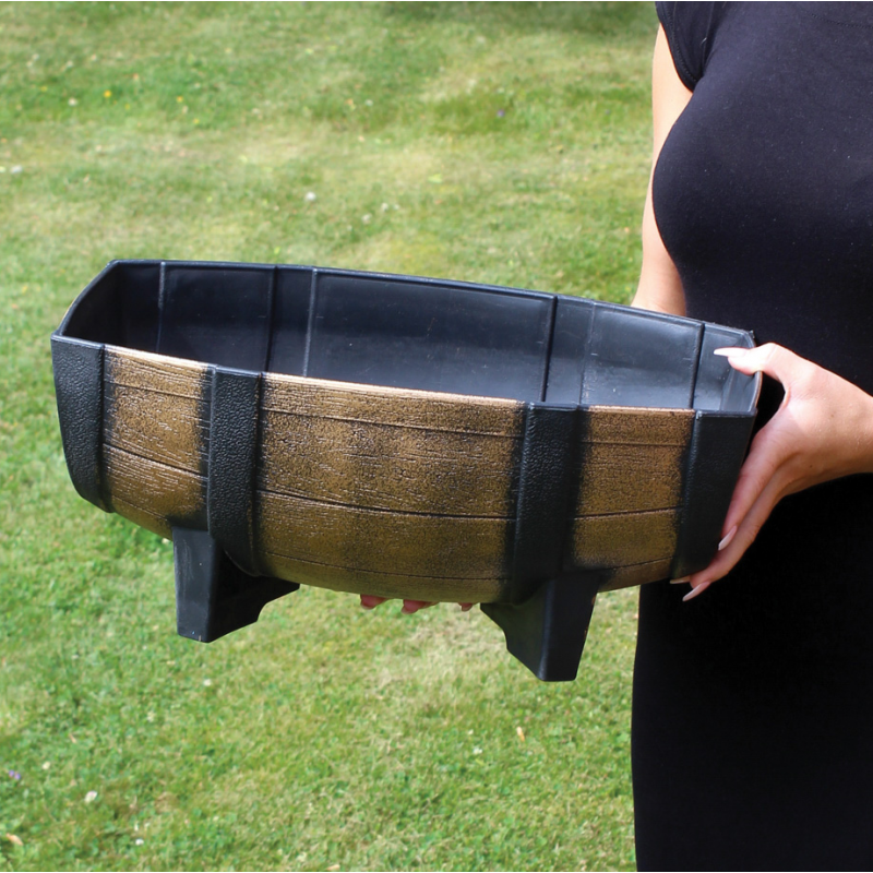 Kingfisher Wood Effect Plant Half Barrel Plastic Planter Trough 16 inch PPOT02 Hot Sale ???? Kingfisher Garden Kingfisher Wood Effect Plant Half Barrel Plastic Planter Trough 16 Inch PPOT02 ???? -Everbuild shop unnamed file 156