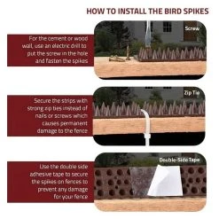 Best Sale 🎉 Am-Tech Amtech Pest & Security Intruder Prickle Spikes Fence Wall Deterrent Brown S1606 🤩 -Everbuild shop unnamed file 192