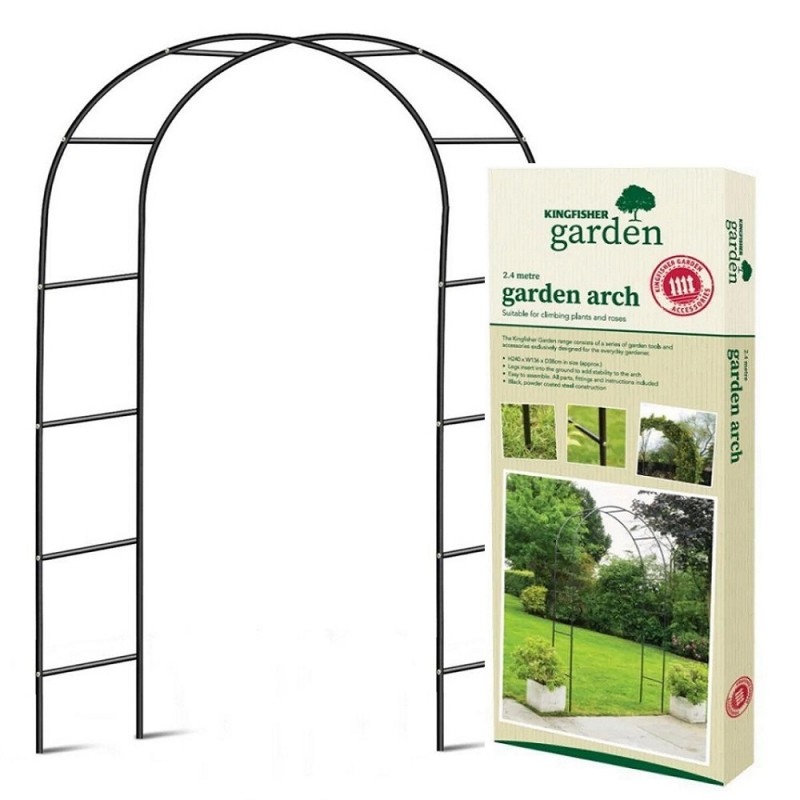 Kingfisher Garden Arch Metal Tubular Rose Climbing Plant Archway 2.4m WARCH Best deal ???? Kingfisher Garden Arch Metal Tubular Rose Climbing Plant Archway 2.4m WARCH ???? -Everbuild shop unnamed file 1955