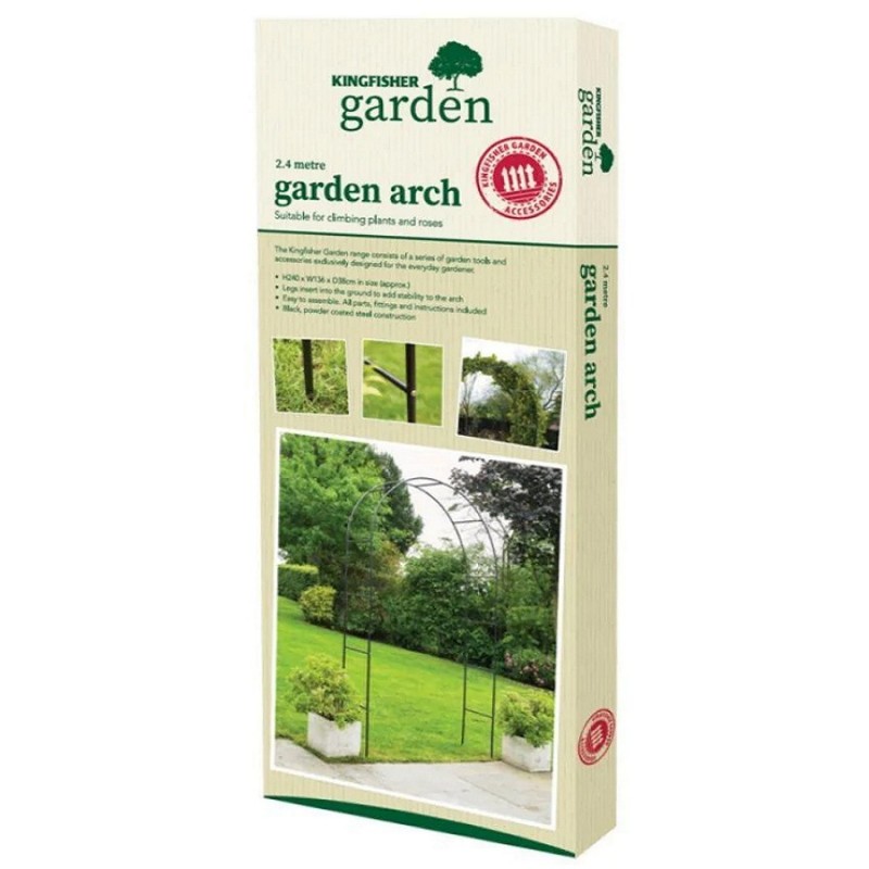 Kingfisher Garden Arch Metal Tubular Rose Climbing Plant Archway 2.4m WARCH Best deal ???? Kingfisher Garden Arch Metal Tubular Rose Climbing Plant Archway 2.4m WARCH ???? -Everbuild shop unnamed file 1956