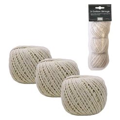 Cheap ???? Sealants And Tools Direct Houshold Cotton String Off White 3 X 60m Rolls T5158 ????