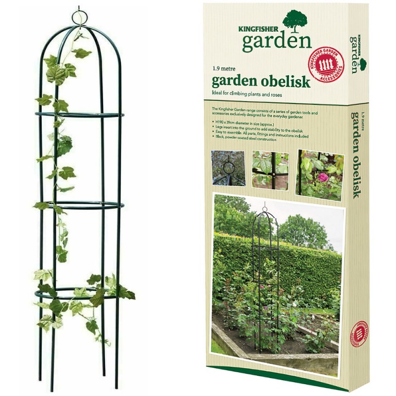 Brand new ???? Kingfisher Garden Obelisk Rose Or Climbing Plant Metal Support Frame 1.9m WGO ⭐ 1 Brand new ???? Kingfisher Garden Obelisk Rose Or Climbing Plant Metal Support Frame 1.9m WGO ⭐