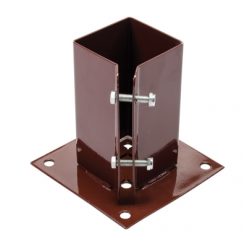 Best Sale ❤️ Fixman UK Fixman Bolt Down Clamping Garden Fence Post Metal ???? Shoe 75mm 3 Inch 995311 ????