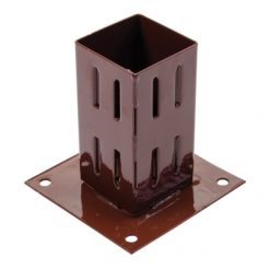 Deals ???? Fixman UK Fixman Bolt Down Garden Fence Post Metal ???? Shoe 75mm 3 Inch Timber 376663 ❤️