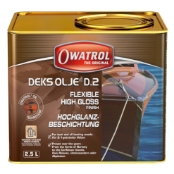 Flash Sale ???? Owatrol D2 D2-2.5 DEKS OLJE Yacht Marine Flexible High Gloss Wood Oil Varnish Finish 2.5 Litre ????