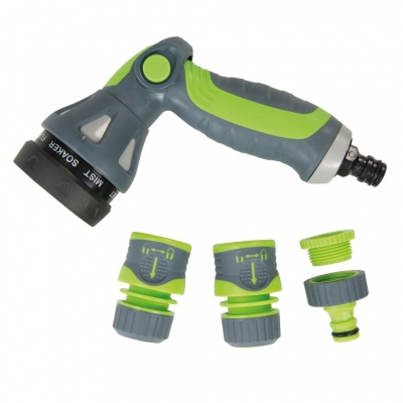 Silverline Garden Hose Pipe Easy Grip Spray Water Gun Set 829557 Hot Sale ???? Silverline Tools Silverline Garden Hose Pipe Easy Grip Spray Water Gun Set 829557 ???? -Everbuild shop unnamed file 2336