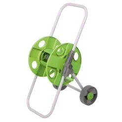 Deals 🎁 Silverline Tools Silverline Wheeled Standing Garden Hose Pipe Reel Trolley 45m 686867 🔥