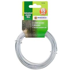 Budget ???? Marksman Garden Wire Galvanised Multi Purpose 1.6mm 15m 70236C ✔️