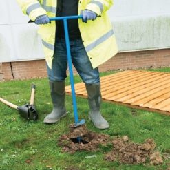 New ???? Silverline Tools Silverline Pro Fence Post Manual Corkscrew Hole Auger 868696 ✔️