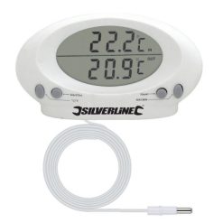 Best Sale ???? Silverline Tools Silverline Indoor Outdoor Greenhouse Thermometer Inc Probe 675133 ????