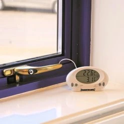 Best Sale 🎉 Silverline Tools Silverline Indoor Outdoor Greenhouse Thermometer Inc Probe 675133 😀 -Everbuild shop unnamed file 326