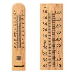 Cheapest ❤️ Silverline Tools Wood Indoor And Outdoor Garden Thermometer 490745 🎉