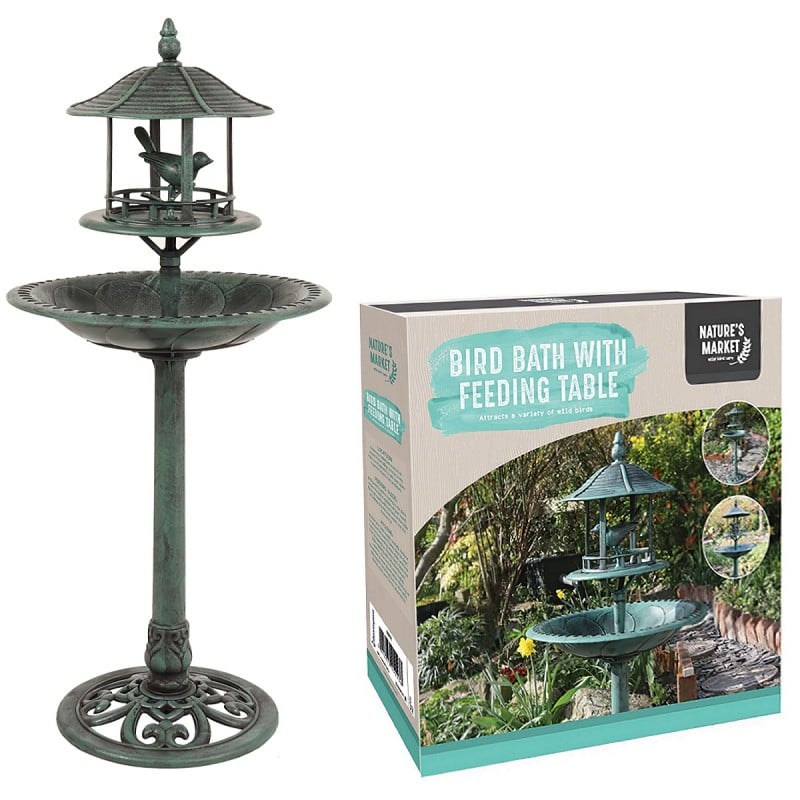 Natures Market Decorative Garden Bird Bath Sheltered Feeding Table BB01 Deals ⭐ Nature's Market Natures Market Decorative Garden Bird Bath Sheltered Feeding Table BB01 ???? -Everbuild shop unnamed file 368