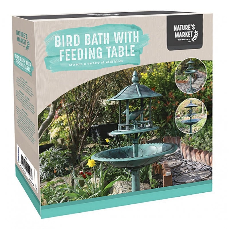 Natures Market Decorative Garden Bird Bath Sheltered Feeding Table BB01 Deals ⭐ Nature's Market Natures Market Decorative Garden Bird Bath Sheltered Feeding Table BB01 ???? -Everbuild shop unnamed file 369