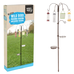 Best Pirce ⭐ Nature's Market Natures Market Deluxe Bird Feeding Station Inc Feeders BFSD ????