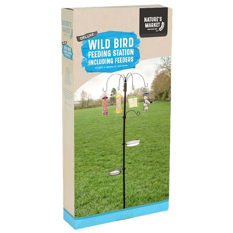 Best Pirce ⭐ Nature's Market Natures Market Deluxe Bird Feeding Station Inc Feeders BFSD 🌟 2 Best Pirce ⭐ Nature's Market Natures Market Deluxe Bird Feeding Station Inc Feeders BFSD 🌟 - Image 2