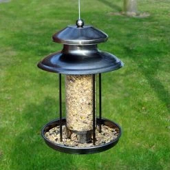 Hot Sale 🔔 Nature's Market Natures Market Deluxe Steel Lantern Wild Bird Seed Feeder Feeding Station BF036 ⌛ -Everbuild shop unnamed file 388