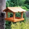 Outlet ❤️ Nature's Market Natures Market Hanging Covered Wooden Feeder Garden Bird Table HBT 🌟