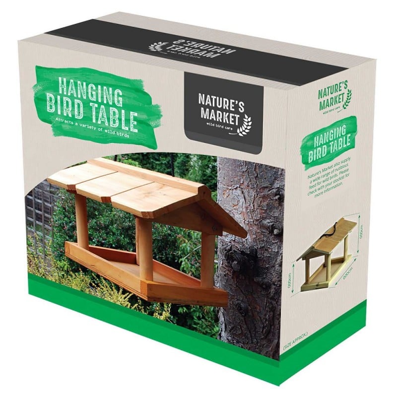 Natures Market Hanging Covered Wooden Feeder Garden Bird Table HBT Outlet ❤️ Nature's Market Natures Market Hanging Covered Wooden Feeder Garden Bird Table HBT ???? -Everbuild shop unnamed file 393