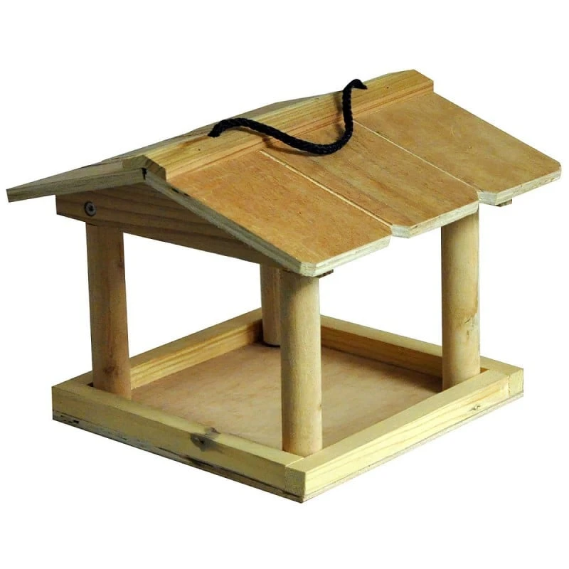 Outlet ❤️ Nature's Market Natures Market Hanging Covered Wooden Feeder Garden Bird Table HBT 🌟 3 Outlet ❤️ Nature's Market Natures Market Hanging Covered Wooden Feeder Garden Bird Table HBT 🌟 - Image 3