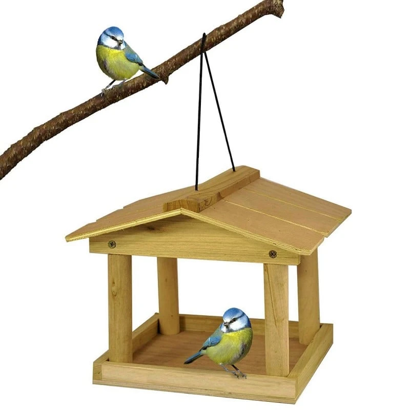 Outlet ❤️ Nature's Market Natures Market Hanging Covered Wooden Feeder Garden Bird Table HBT 🌟 10 Outlet ❤️ Nature's Market Natures Market Hanging Covered Wooden Feeder Garden Bird Table HBT 🌟 - Image 10