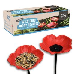 New ???? Nature's Market Natures Market Wild Bird Food Poppy Feeders 8pc Set BFPOPPY8 ????