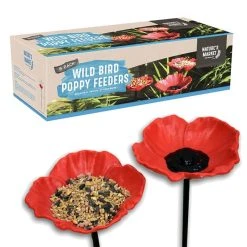 New 😀 Nature's Market Natures Market Wild Bird Food Poppy Feeders 8pc Set BFPOPPY8 🛒
