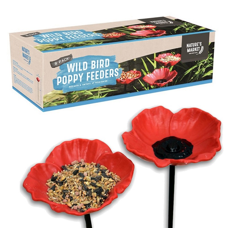 Natures Market Wild Bird Food Poppy Feeders 8pc Set BFPOPPY8 New ???? Nature's Market Natures Market Wild Bird Food Poppy Feeders 8pc Set BFPOPPY8 ???? -Everbuild shop unnamed file 477