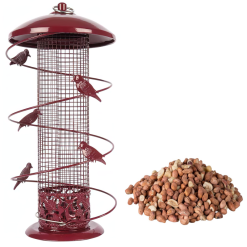 Budget ???? Nature's Market Natures Market Finch Nut Peanut Bird Food Feeder Red BFBN ????