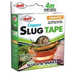 Best Pirce 🥰 Doff Slugs Be Gone Copper Plant Pot Slug Snail Barrier Tape 4m DP1020 😉