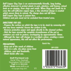 Best Pirce ???? Doff Slugs Be Gone Copper Plant Pot Slug Snail Barrier Tape 4m DP1020 ???? 8 Best Pirce ???? Doff Slugs Be Gone Copper Plant Pot Slug Snail Barrier Tape 4m DP1020 ???? -Everbuild shop unnamed file 730