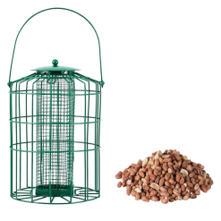 Flash Sale ???? Nature's Market Natures Market Squirrel Guard Nut Peanut Bird Food Feeder Green BF008N ????