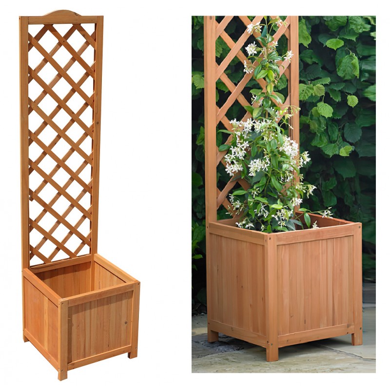 Kingfisher Square Garden Wood Planter Wooden Trellis Backed 1.6m Tall PLANTER1 Flash Sale ⌛ Kingfisher Garden Kingfisher Square Garden Wood Planter Wooden Trellis Backed 1.6m Tall PLANTER1 ???? -Everbuild shop unnamed file 848
