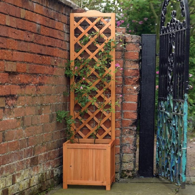 Kingfisher Square Garden Wood Planter Wooden Trellis Backed 1.6m Tall PLANTER1 Flash Sale ⌛ Kingfisher Garden Kingfisher Square Garden Wood Planter Wooden Trellis Backed 1.6m Tall PLANTER1 ???? -Everbuild shop unnamed file 849