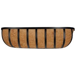 Deals ✨ Kingfisher Garden Kingfisher Wall Trough Flower Planter Wrough Iron Coco Liner 24 Inch WG24T ⌛ -Everbuild shop unnamed file 869