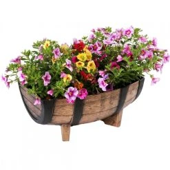 Brand new 🔔 Kingfisher Garden Kingfisher Wood Effect Plant Half Barrel Plastic Planter Trough 22 Inch PPOT01 🎁 14 Brand new 🔔 Kingfisher Garden Kingfisher Wood Effect Plant Half Barrel Plastic Planter Trough 22 Inch PPOT01 🎁 -Everbuild shop unnamed file 883