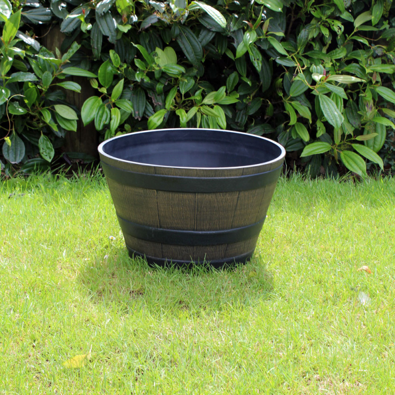 Kingfisher Wooden Effect Plant Barrel Plastic Planter Small 13 inch PPOT06 Brand new ???? Kingfisher Garden Kingfisher Wooden Effect Plant Barrel Plastic Planter Small 13 Inch PPOT06 ???? -Everbuild shop unnamed file 905
