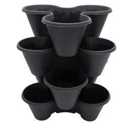 Best deal ???? Sealants And Tools Direct Strawberry And Flower Stackable Planter Plant Pots Black THW87-B ???? -Everbuild shop unnamed file 911